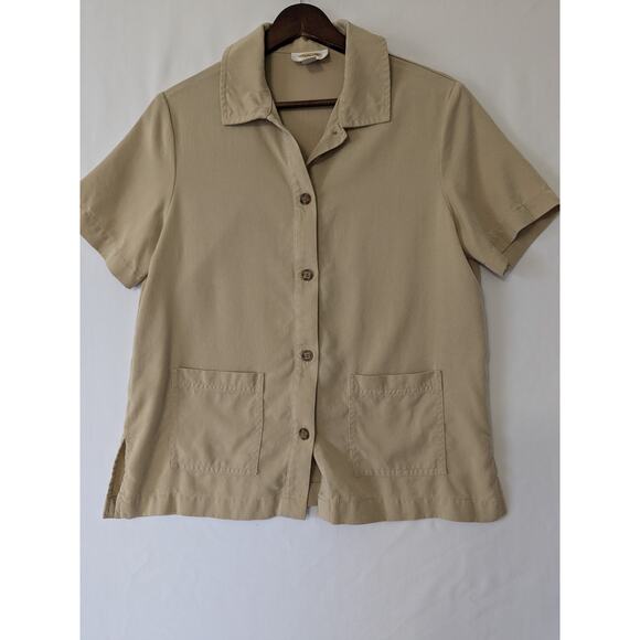 Talbots Maxi Dress W/ Matching Jacket Womens Size 8 Lyocell Beige Minimalist VTG - Picture 4 of 11